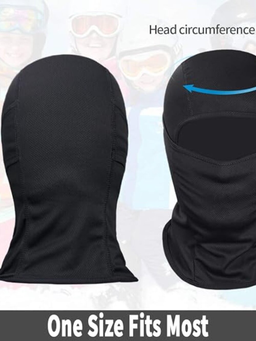 Achiou Ski Mask for Men and Women, Lightweight UV Balaclava Face Cover - Picture 3 of 7